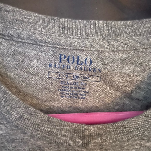 Gray, Men’s, Polo Ralph Lauren, Classic Fit Tee, Size L - Picture 3 of 4